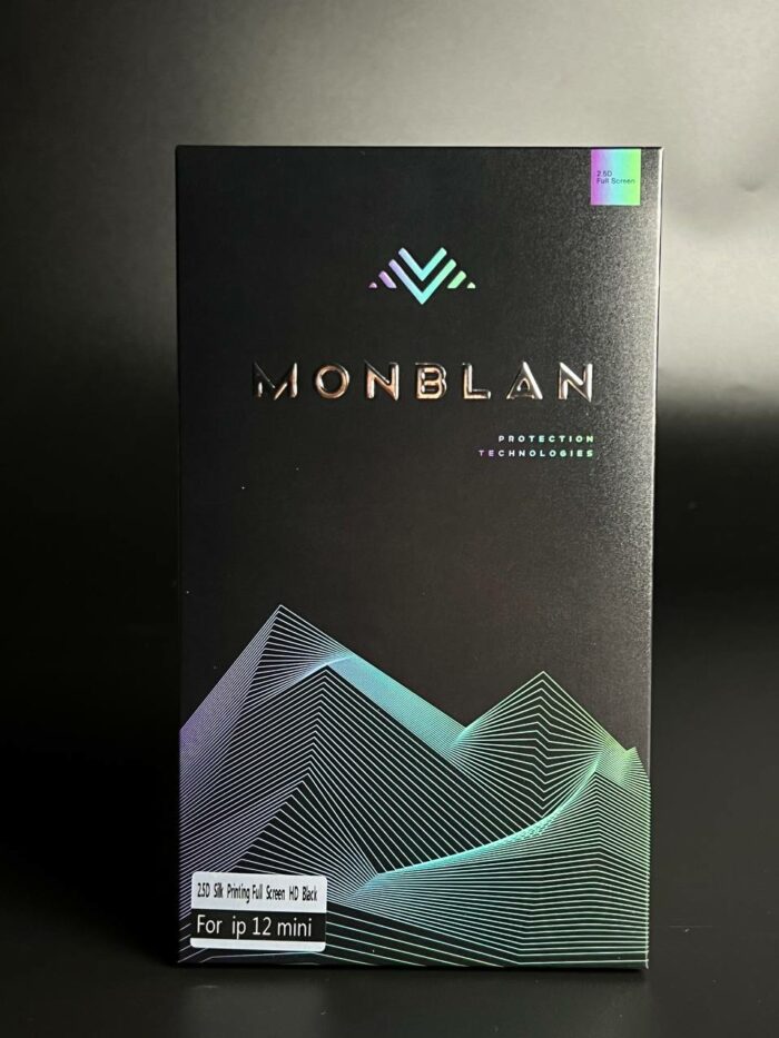 Захисне скло Monblan для iPhone 12 Mini 2.5D Anti Static 0.26mm (Black) купити оптом