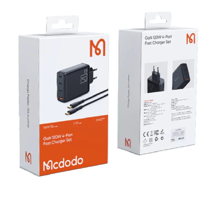 Адаптер McDodo [CH-0771] GaN 120W + C-Cable 100w Convergence Series купити оптом