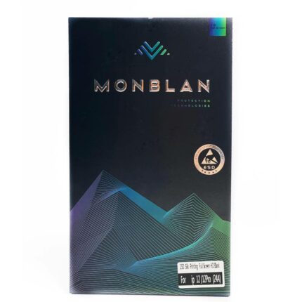 Захисне скло Monblan для iPhone 12/12 Pro 2.5D Anti Static 0.26mm (Black) купити оптом