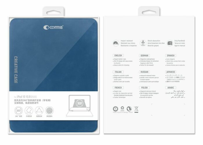 Чохол Comma для iPad 10,9 Cyclone Rotation with Pencil Slot Series купити оптом