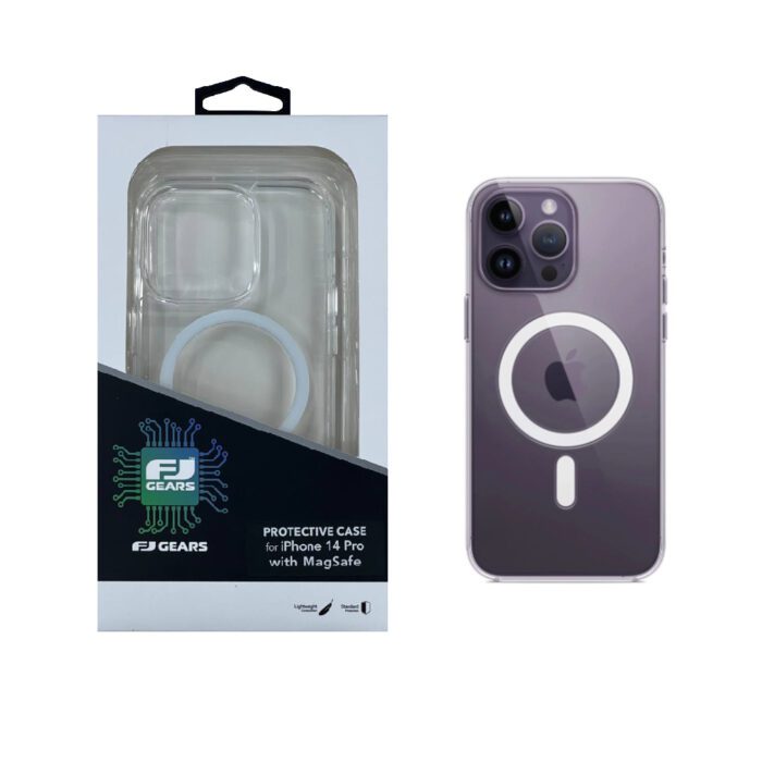 Чохол FJ для iPhone 14 Pro Clear Case with MagSafe Series (Transparent) купити оптом