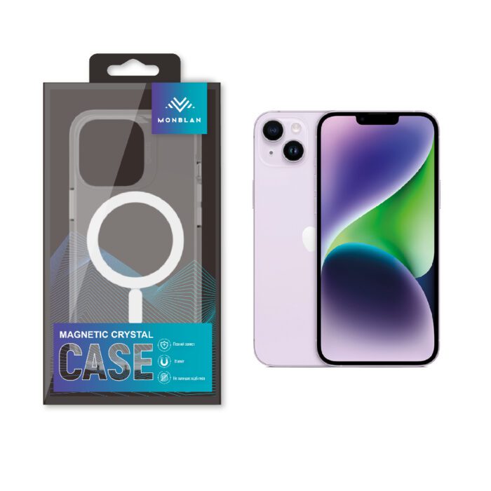 Чохол Monblan для iPhone 13 Magnetic Crystal Series (Transparent) купити оптом