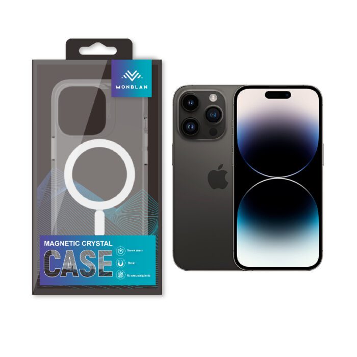 Чохол Monblan для iPhone 14 Pro Max Magnetic Crystal Series (Transparent) купити оптом