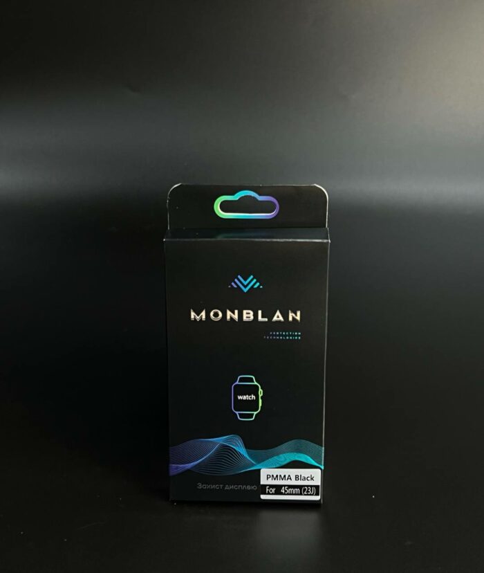Захисне скло Monblan для Apple Watch 45mm PMMA (Black) купити оптом