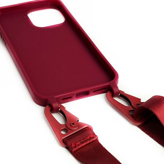 Чохол Silicone Case для iPhone 13 Pro Max з ремінцем на плече купити оптом