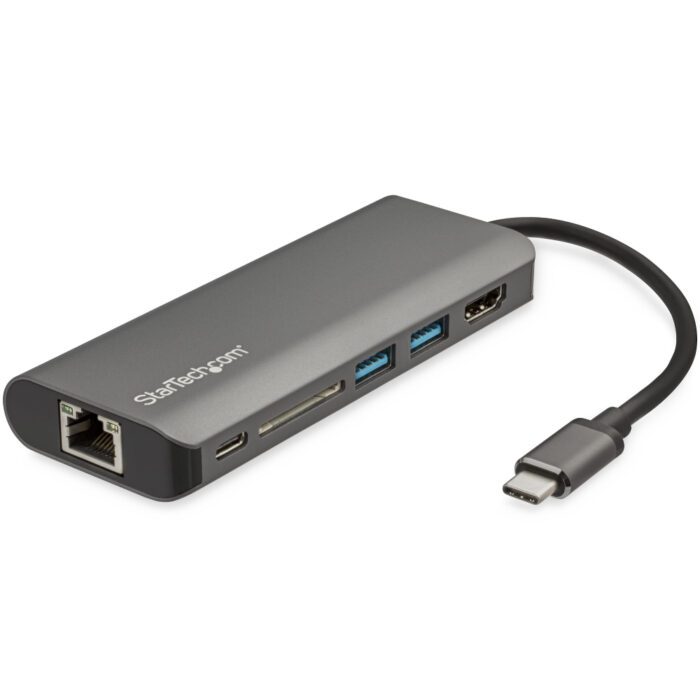 Перехідник StarTech 6in1 USB-C to 4K HDMI, 2xUSB 3.0, PD 3.0, GbE, USB-C купити оптом