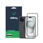 Захисне скло Alabay для iPhone 15 Anti Static [Dust-Proof] (Black) купити оптом