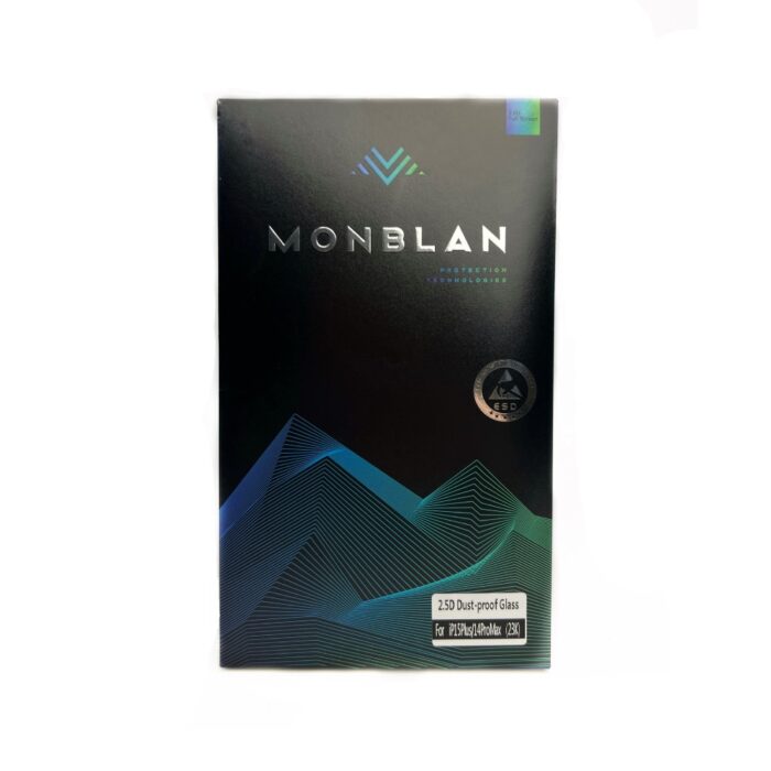 Захисне скло Monblan для iPhone 15 Plus 2.5D Anti Static 0.26mm [Dust-Proof] (Black) купити оптом
