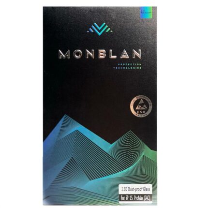 Захисне скло Monblan для iPhone 15 Pro Max 2.5D Anti Static 0.26mm [Dust-Proof] (Black) купити оптом