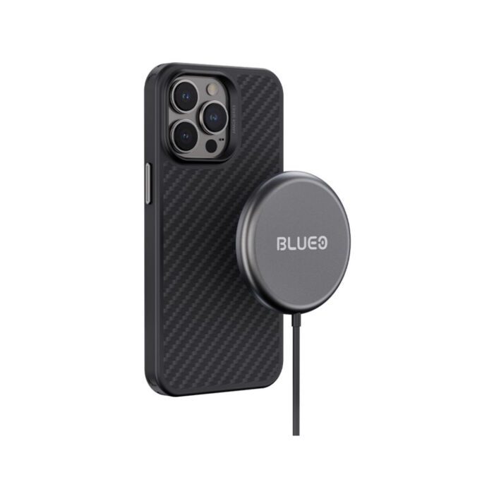 Чохол Blueo для iPhone 15 Pro [B51] 600D All-Inclusive Aramid Fiber with Magnetic Series (Black) купити оптом