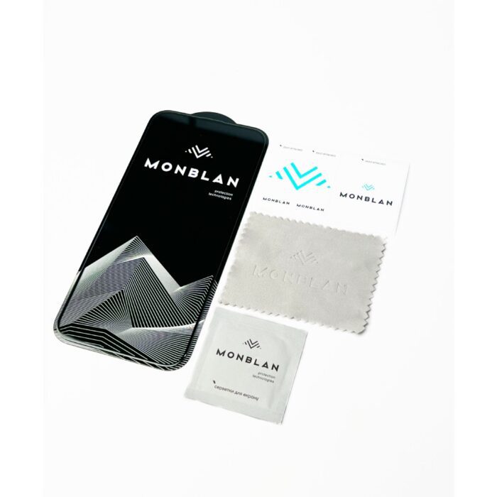 Захисне скло Monblan для iPhone 15 2.5D Anti Static 0.26mm [Dust-Proof] (Black) купити оптом