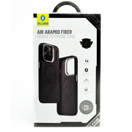 Чохол Blueo для iPhone 15 [B48] 600D All-Inclusive Aramid Fiber with Magnetic Series (Black) купити оптом