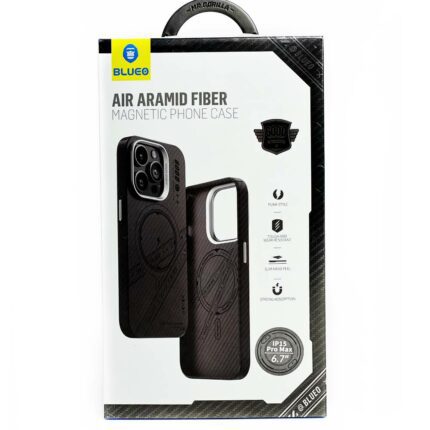 Чохол Blueo для iPhone 15 Pro Max [B48] 600D All-Inclusive Aramid Fiber with Magnetic Series (Black) купити оптом