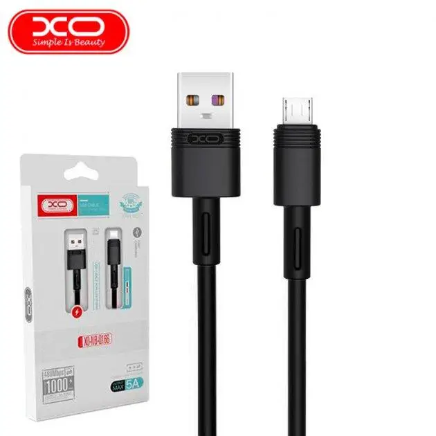 Кабель XO [NB-Q166] USB to MicroUSB 1m (Black) купити оптом