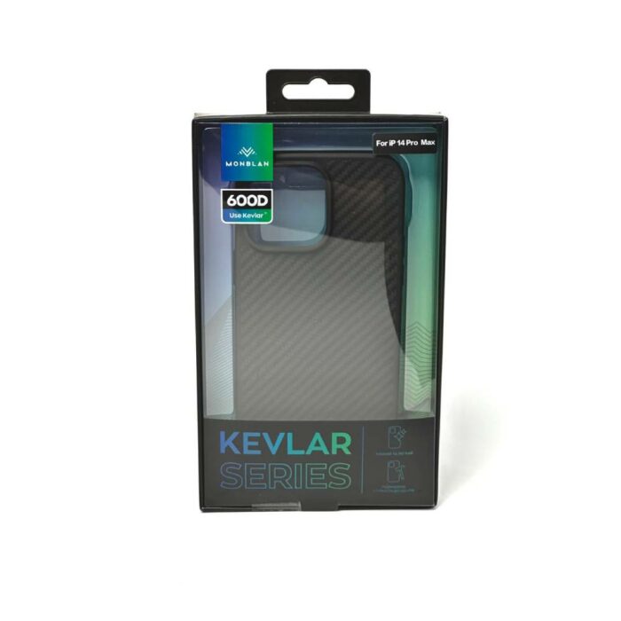 Чохол Monblan для iPhone 14 Pro Max [MKM14PM] Kevlar Magnetic Series (Black-Grey) купити оптом