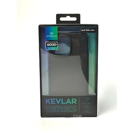 Чохол Monblan для iPhone 15 Pro Max Kevlar Magnetic Series (Black-Grey) купити оптом