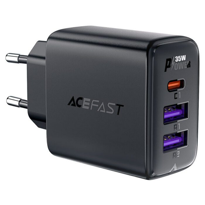 Адаптер Acefast GaN A57 2xUSB-A + USB-C PD35W купити оптом