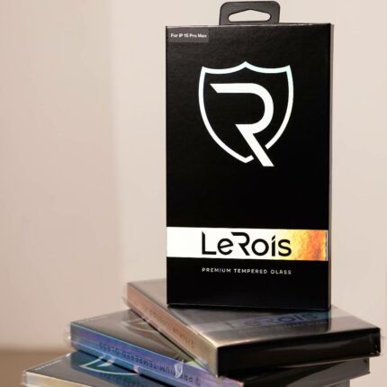 Захисне скло LeRois для iPhone 15 Pro Max [LR15PM] 3D [+ Matte Back Film] (Black) купити оптом