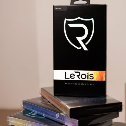 Захисне скло LeRois для iPhone 15  [LR15] 3D [+ Matte Back Film] (Black) купити оптом