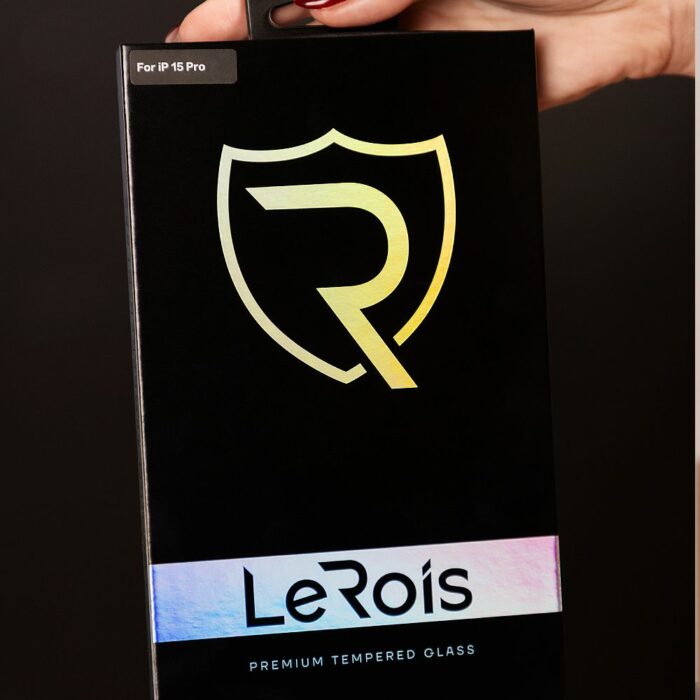 Захисне скло LeRois для iPhone 15 Pro [LR15P] 3D [+ Matte Back Film] (Black) купити оптом